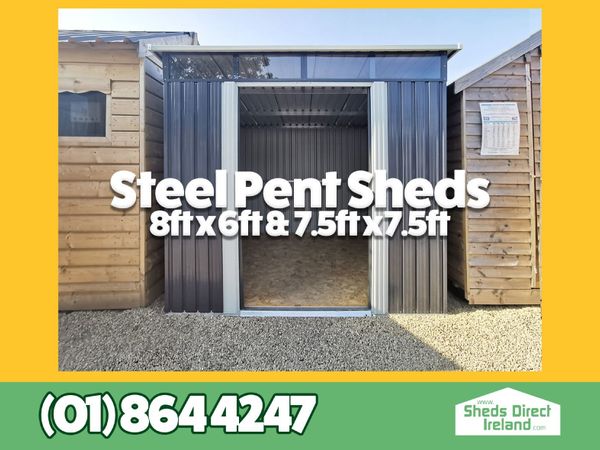 Steel Pent Garden Sheds