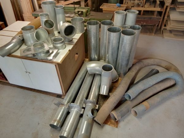 Ducting galvanized dust extraction