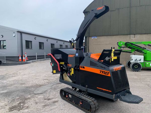 Used Forst TR8 tracked wood chipper