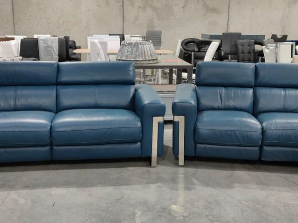 3 and 2 seater leather electric recliner sofa for sale in Tipperary for