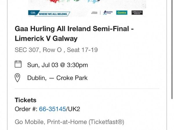 All ireland semi final tickets