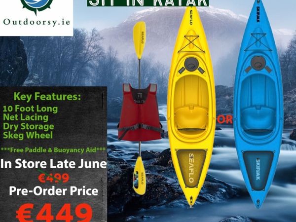 Sit In Kayak Offaly - Seaflo Sit In 10ft Kayak