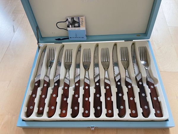 Newbridge steak knives and forks