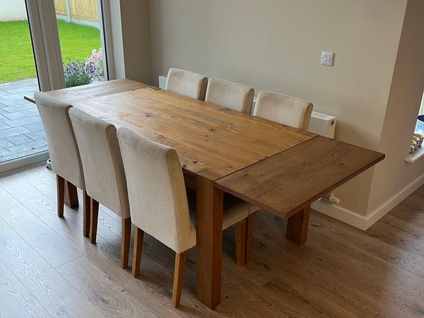 Dining Table and 6 Chairs set (extendable)