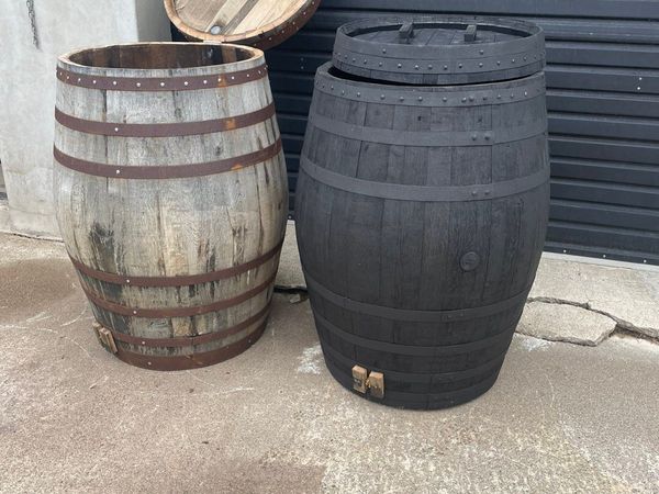 Ice bath whiskey barrel