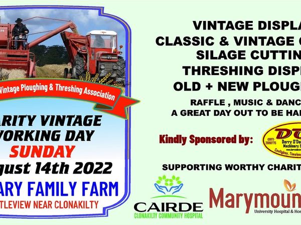 West Cork Vintage Ploughing & Threshing Association Charity Working Dayn