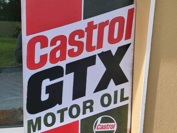 Castrol  GTX  metal sign
