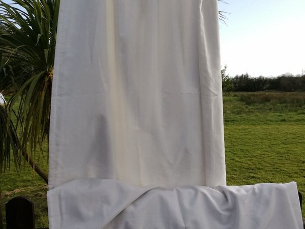 Curtains Heavy Off White 270 cm Drop