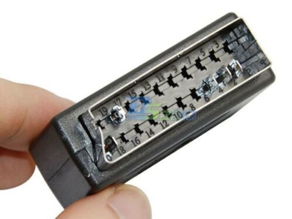 5X SCART Male Plug to 3 RCA Female A/V Audio Video Adaptor Converter for TV MET