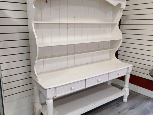 Large wooden display unit and drawers