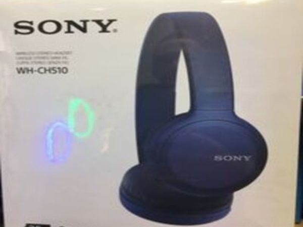 Blue Sony Headphones Head Phones