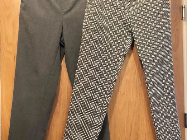 2 Ladies brand trousers size 8 inc postage