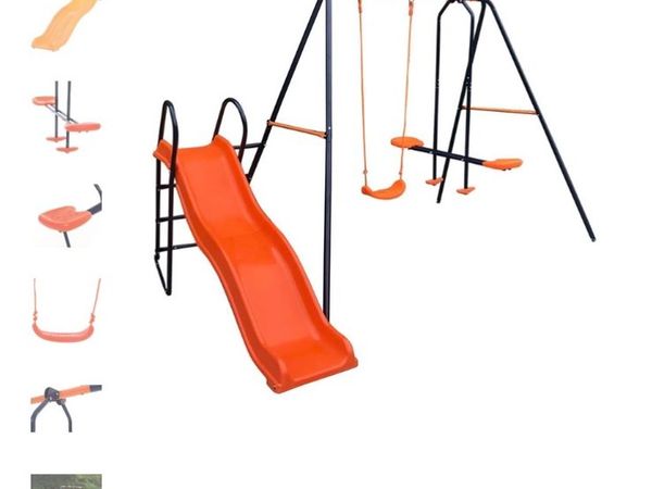 Hedstrom europa double swing glider and slide