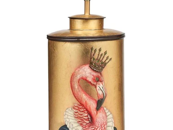 Sale ‼️ New Flamingo Design Gold Hand Painted Metal Table Lamp Base RRP € 138.00 with Great Discount now only ✂️ € 69.00