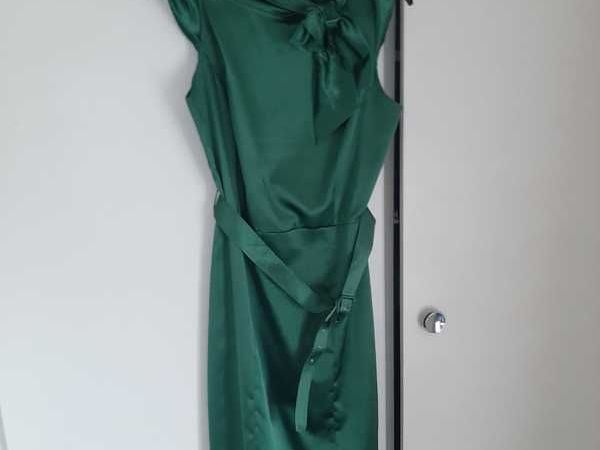 Green silk dress [Size 10]
