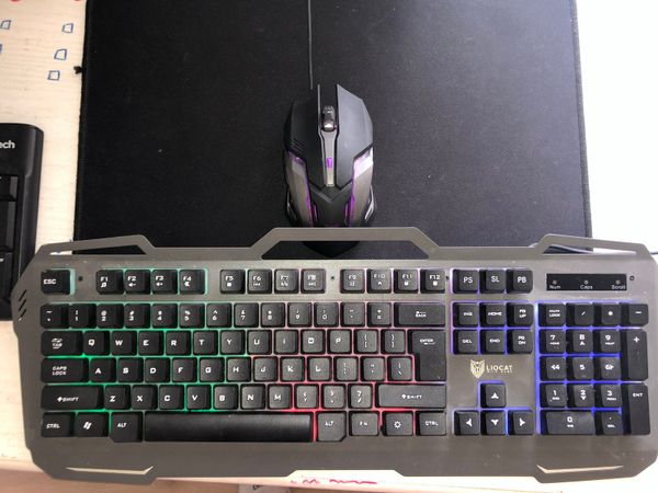 Gaming mouse and keyboard gaming keyboard