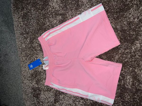 pink adidas women shorts