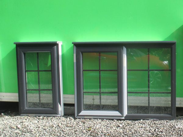 NEW Grey upvc Georgian double glazed windows