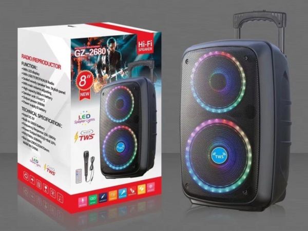 New GZ-2680 Bluetooth Trolly Speaker with 🎤 mic