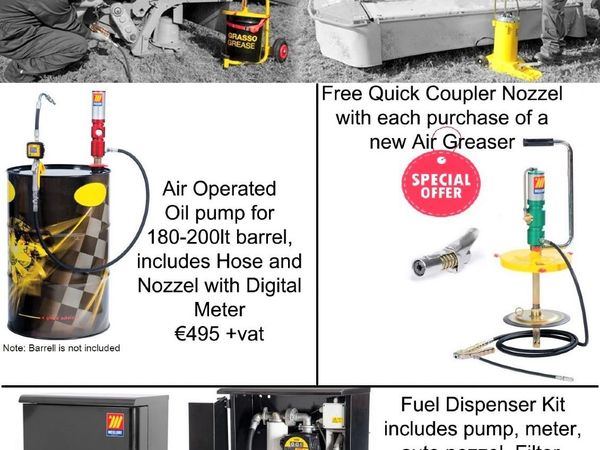 Diesel Pumps, Oil Pumps, Adblue Equipment, Air Greasers