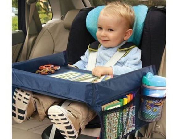 Portable Foldable Kids Car Seat Desk Kids Travel Tray Table Desk Play