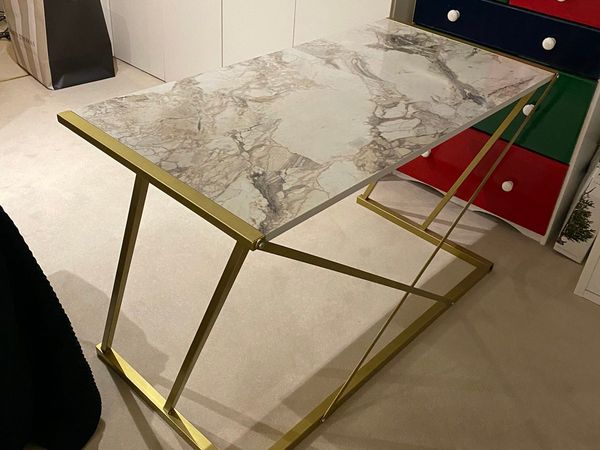 Imitation marble study desk (as new)