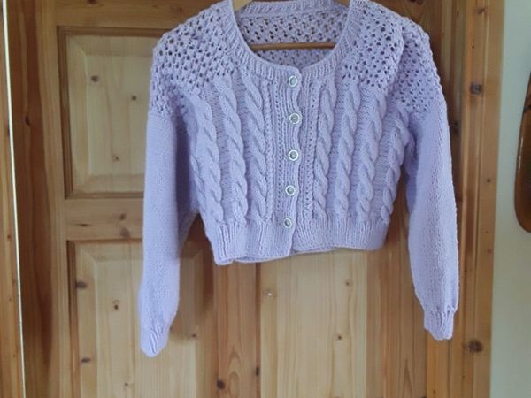 Ladies new hand knitted cardigan size 10