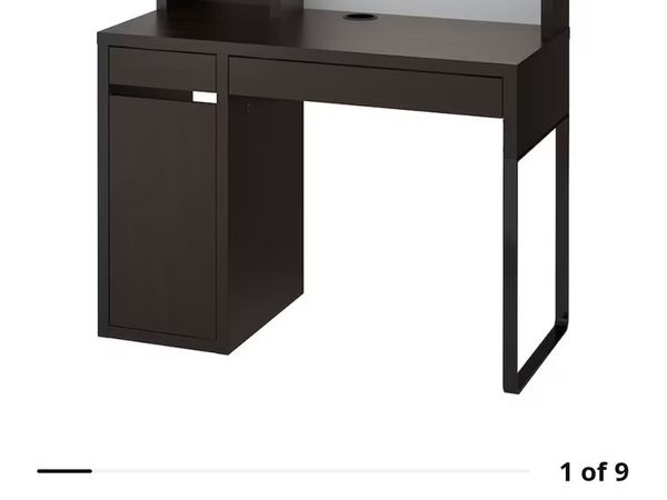 Ikea black desk Micke