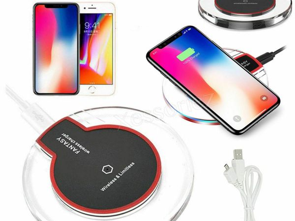 Qi Wireless Charger Charging Dock Pad For Samsung Galaxy Apple iPhone X S8 For iPhone 8，8+,X Note 8 7 5，S8，S8+，S7 S6 S6Edge+