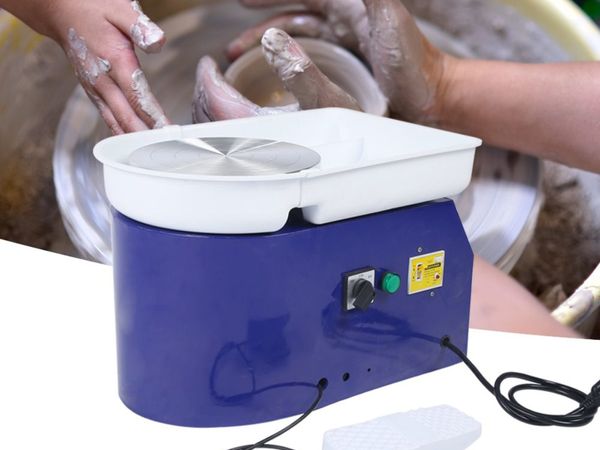 Deep Blue 350W 24cm Brushless Electric Pottery Wheel Machine for Student and Amateur electric pottery wheel Ceramic Shaping Tool