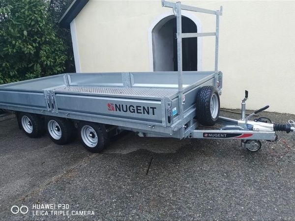 14ft Nugent tri axle trailer