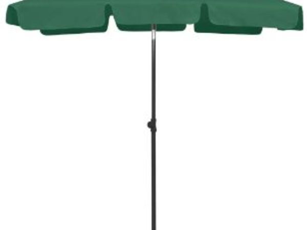 New*LCD Beach Umbrella Green 180x120 cm