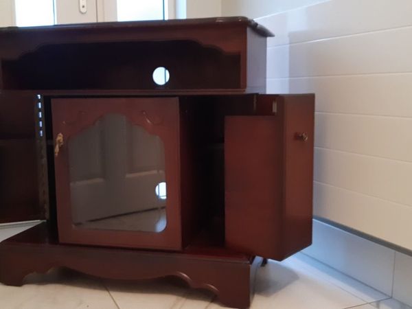 Television Stand with Closed DVD storage