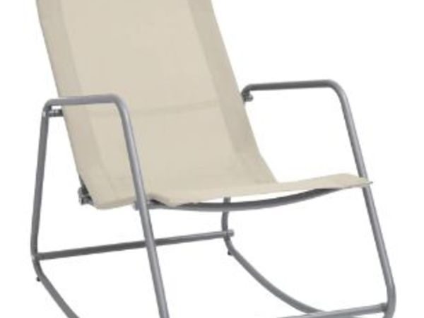 New*LCD Garden Swing Chair Cream 95x54x85 cm Textilene