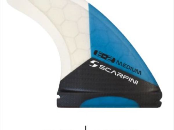 Scarfini FX E2 Medium Equilibrium Futures Thruster or Five Carbon Base Surfboard Fin