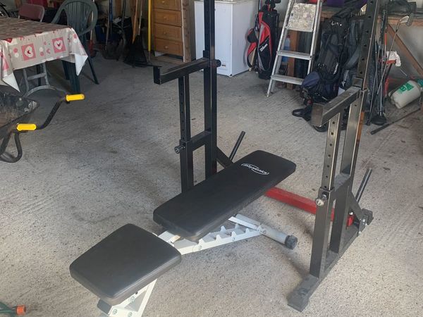 Adjustable Gym Bench And Squat Rack