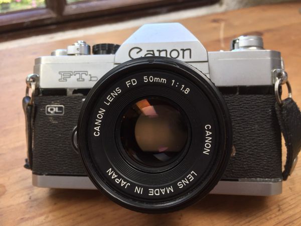 Canon FTB camera with 50mm 1.8 lens