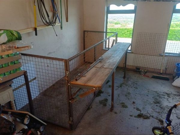 Steel frame and bench