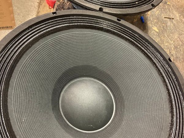 Pair of 15 inch speaker drivers