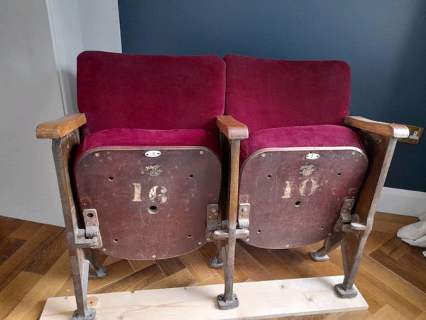 Vintage Cinema Seats x2