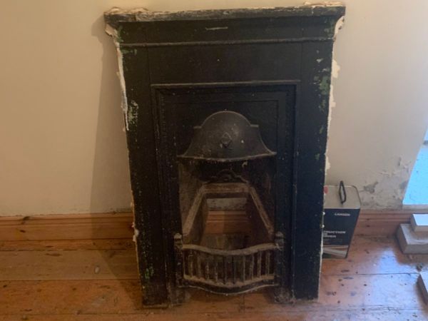 Antique Cast Iron Fireplace