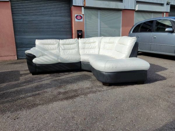 Corner Leather Sofa For In Cork, Dfs White Leather Corner Couch