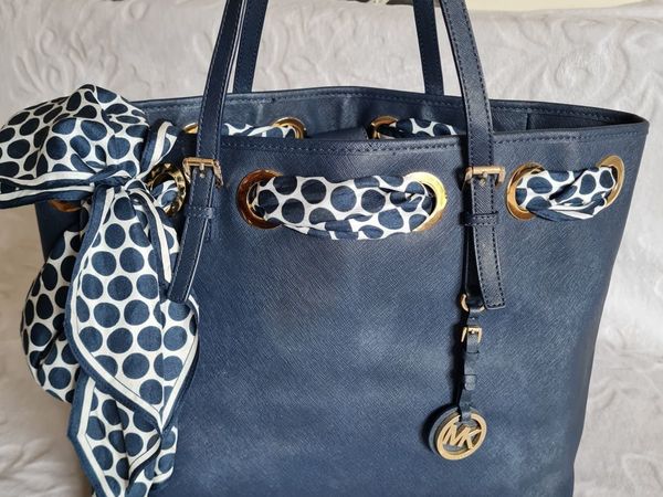 Michael Kors Leather Tote bag with Silk Scarf