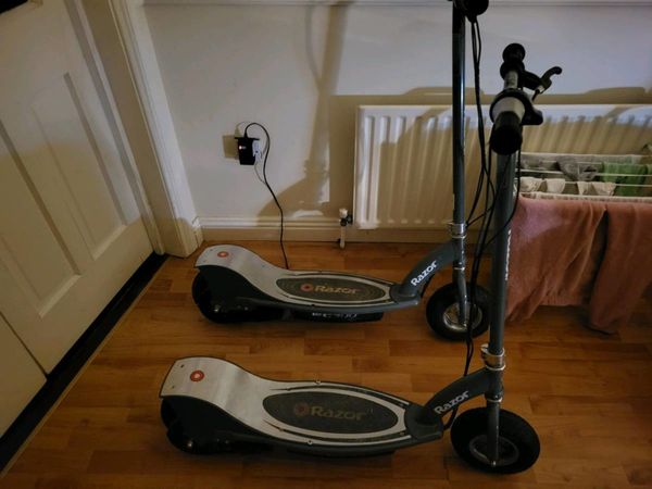 2 electric scooters