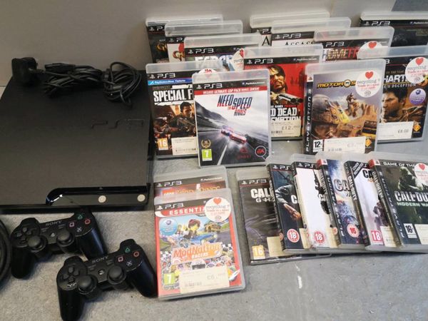 Ps3 with games and 2 controllers