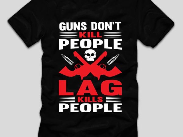 Lag Kills People T-Shirt | Game Gift | Gamer Shirt | Funny Shirt for Men | Game Shirt | Gift for Gamer | Gifts for Online | Gamer Gift