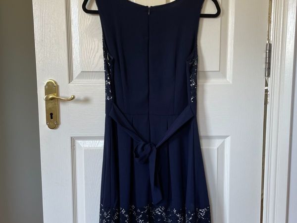 Navy and White Occasion Dress