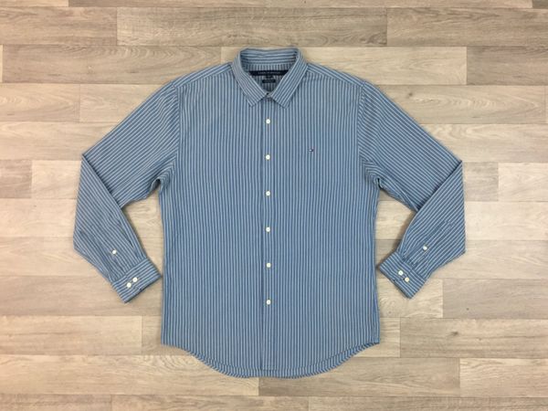 Tommy Hilfiger Button Down Striped Shirt Mens L/XL