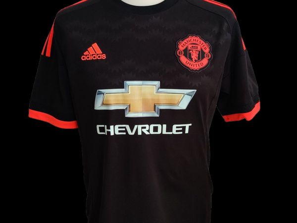 Manchester United jersey black adidas Medium