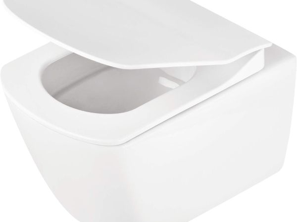 ANEMON ZERO Toilet bowl, wall-mounted, rimless - white